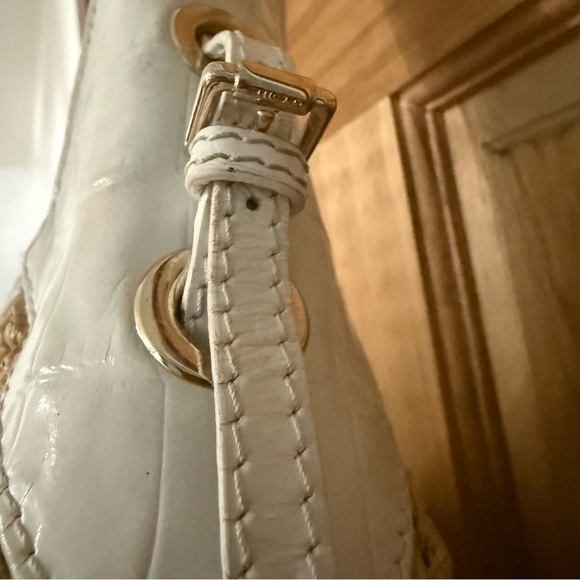 Jimmy Choo Beige and White Raffia Shoulder Bag - Picture 6 of 16